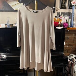 Sympli Taupe A-Line Tunic Top